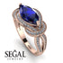Milgrain Marquise Sapphire Engagement Ring - Marley No. 14 image 10