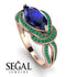 Milgrain Marquise Sapphire Engagement Ring - Marley No. 29 image 10