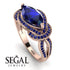 Milgrain Marquise Sapphire Engagement Ring - Marley No. 74 image 10
