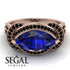 Milgrain Marquise Sapphire Engagement Ring - Marley No. 44 image 2