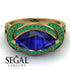 Milgrain Marquise Sapphire Engagement Ring - Marley No. 28 image 2