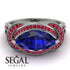 Milgrain Marquise Sapphire Engagement Ring - Marley No. 60 image 2