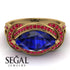 Milgrain Marquise Sapphire Engagement Ring - Marley No. 58 image 2