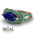 Milgrain Marquise Sapphire Engagement Ring - Marley No. 29 image 3