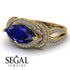 Milgrain Marquise Sapphire Engagement Ring - Marley No. 13 image 3