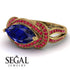 Milgrain Marquise Sapphire Engagement Ring - Marley No. 58 image 3