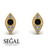 Milgrain Marquise Black Diamond Earrings - Faye No. 7 image 9
