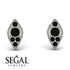 Milgrain Marquise Black Diamond Earrings - Faye No. 39 image 9