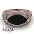 Milgrain Marquise Black Diamond Engagement Ring - Marley No. 8 image 12
