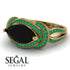 Milgrain Marquise Black Diamond Engagement Ring - Marley No. 22 image 3
