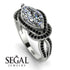 Milgrain Marquise Diamond Engagement Ring - Marley No. 33 image 13