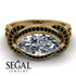 Milgrain Marquise Diamond Engagement Ring - Marley No. 31 image 12