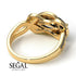Milgrain Marquise Black Diamond Engagement Ring - Marley No. 37 image 6