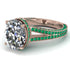 Milgrain Oval Emerald Engagement Ring - Nicole No. 17 image 1