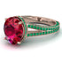 Milgrain Oval Emerald Engagement Ring - Nicole No. 26 image 1