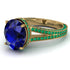 Milgrain Oval Emerald Engagement Ring - Nicole No. 28 image 1