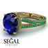 Milgrain Oval Emerald Engagement Ring - Nicole No. 28 image 4