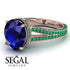 Milgrain Oval Emerald Engagement Ring - Nicole No. 29 image 10