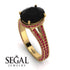 Milgrain Oval Ruby Engagement Ring - Nicole No. 52 image 2