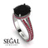 Milgrain Oval Ruby Engagement Ring - Nicole No. 54 image 2