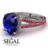 Milgrain Oval Ruby Engagement Ring - Nicole No. 60 image 10