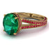 Milgrain Oval Ruby Engagement Ring - Nicole No. 49 image 1