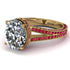 Milgrain Oval Ruby Engagement Ring - Nicole No. 46 image 1