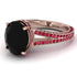 Milgrain Oval Ruby Engagement Ring - Nicole No. 53 image 1