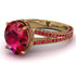 Milgrain Oval Ruby Engagement Ring - Nicole No. 55 image 1