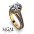 Milgrain Oval Sapphire Engagement Ring - Nicole No. 61 image 2