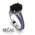 Milgrain Oval Sapphire Engagement Ring - Nicole No. 69 image 2