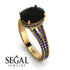 Milgrain Oval Sapphire Engagement Ring - Nicole No. 67 image 2