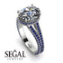 Milgrain Oval Sapphire Engagement Ring - Nicole No. 63 image 2
