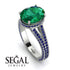 Milgrain Oval Sapphire Engagement Ring - Nicole No. 66 image 2