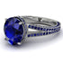 Milgrain Oval Sapphire Engagement Ring - Nicole No. 75 image 1