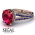 Milgrain Oval Sapphire Engagement Ring - Nicole No. 71 image 10