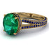 Milgrain Oval Sapphire Engagement Ring - Nicole No. 64 image 1