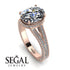 Milgrain Oval Diamond Engagement Ring - Nicole No. 2 image 2