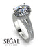 Milgrain Oval Diamond Engagement Ring - Nicole No. 3 image 2
