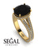 Milgrain Oval Diamond Engagement Ring - Nicole No. 7 image 2