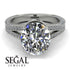 Milgrain Oval Diamond Engagement Ring - Nicole No. 3 image 3