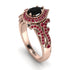 Milgrain Pear Cut Black Diamond Ring - Lisa No. 53 image 1