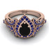 Milgrain Pear Cut Black Diamond Ring - Lisa No. 68 image 2