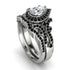 Milgrain Pear Cut Diamond Bridal Set - Lisa No. 33 image 1