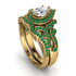Milgrain Pear Cut Diamond Bridal Set - Lisa No. 16 image 1