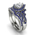 Milgrain Pear Cut Diamond Bridal Set - Lisa No. 63 image 1