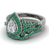 Milgrain Pear Cut Diamond Bridal Set - Lisa No. 18 image 3