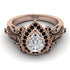 Milgrain Pear Cut Diamond Ring - Lisa No. 32 image 2