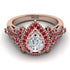 Milgrain Pear Cut Diamond Ring - Lisa No. 47 image 2