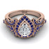 Milgrain Pear Cut Diamond Ring - Lisa No. 62 image 2